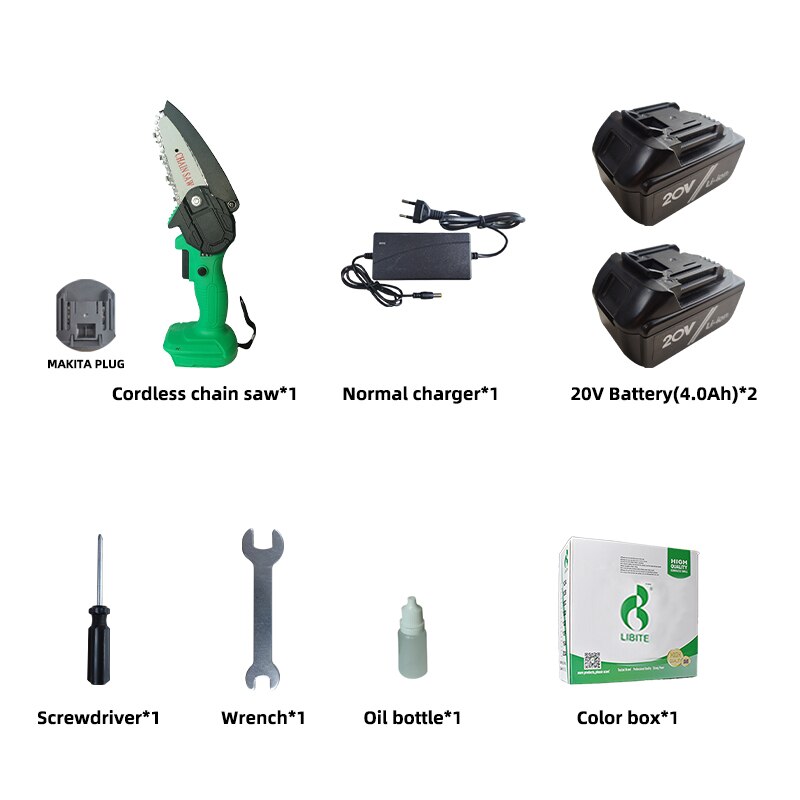 Elektrische Mini Kettensägen Rebschnitt Kettensäge Cordless Garten Baum Bush Cuttting Trimmen Sah Für Holz Schneiden Mit Lithium-Batterie