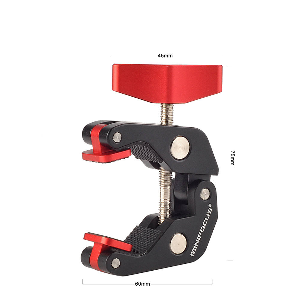 super morsetto Pinza Granchio clip per DSLR rig telecamera Giunto Cardanico Magia braccio Ombrelli sbarra Trasversali Musica Del Basamento Del Treppiedi video Accessori