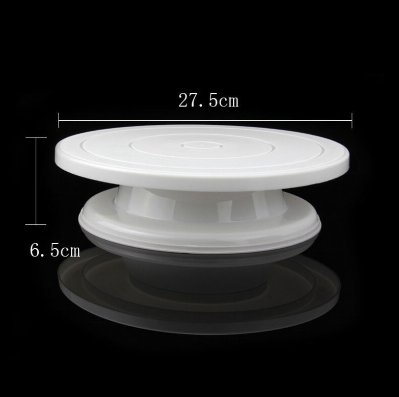 Diy Anti-Slip Ronde Cake Stand Plastic Taart Draaitafel Swivel Taart Plaat Draaitafel Roterende Cake Decorating Roterende Bakken Tool