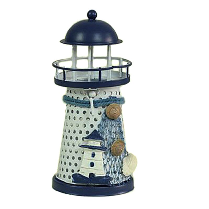 Laterne Kerzenhalter Jahrgang Mittelmeer-Stil Eisen Turm Kerzenhalter Leuchtturm Kerzenhalter Heimat Hochzeit Dekor: A1 Turm
