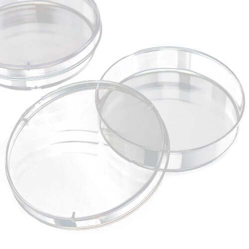 10 Stks Steriele Petrischaaltjes w/Deksels voor Lab Plaat Bacteriële Gist 55mm x 15mm
