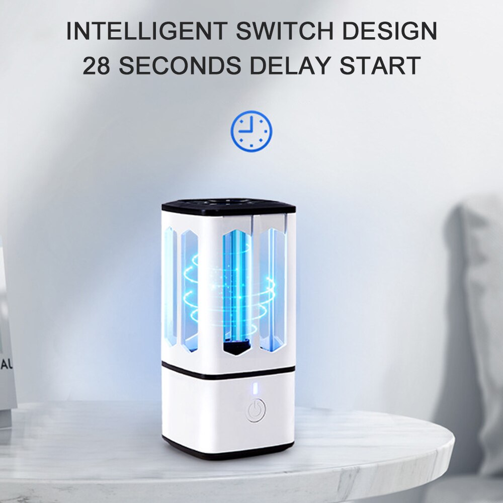 Uv Desinfektion Licht Tragbare UV Entkeimungslampe USB Aufladbare Haushalt UVC Sterilisator LED Licht Milbe Sterilisator