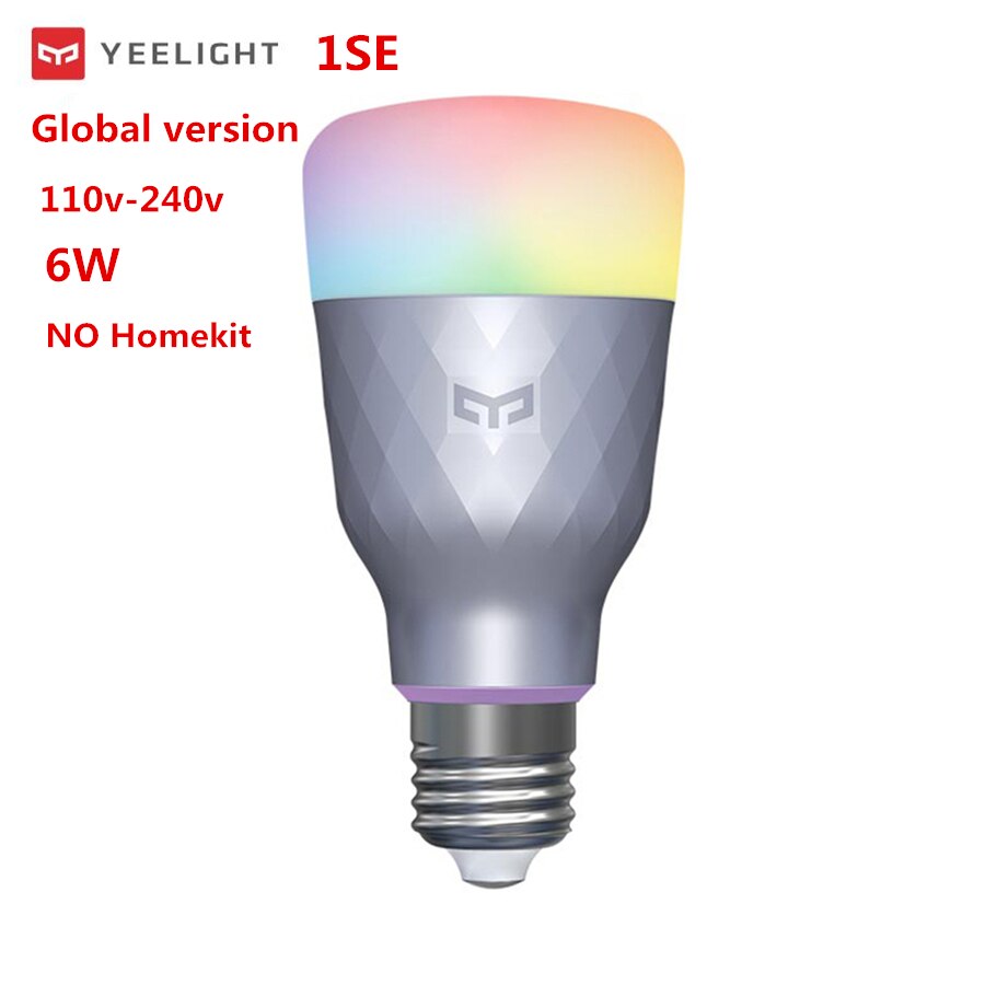 Global version yeelight smart LED bulb 1S / 1SE WIFI colorful smart home lamp Voice control with Xiaomi mijia APP mihome homekit