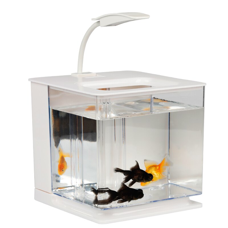 Fish Tank Living Room Small Desktop Home Acrylic Plastic Mini Lazy Bucket Aquarium