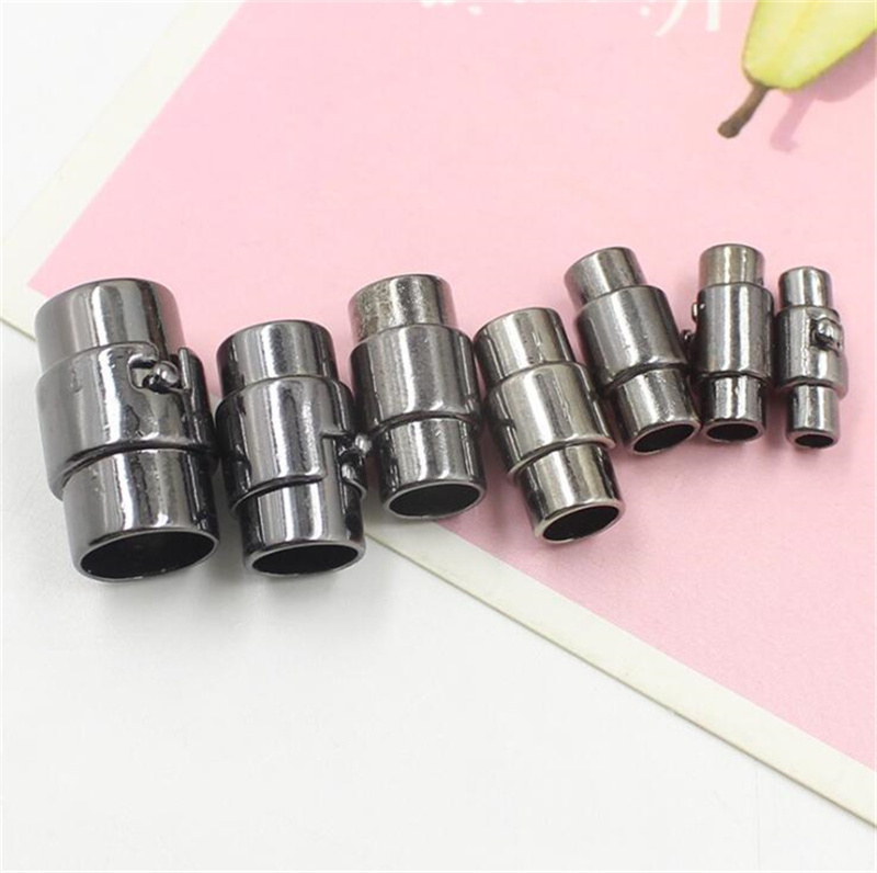 5pcs 3-10mm End Clasp Strong Magnetic Clasps Jewelry Clasps For Bracelet Leather Cord Bracelet Connectors For Jewelry Making: S / Orange
