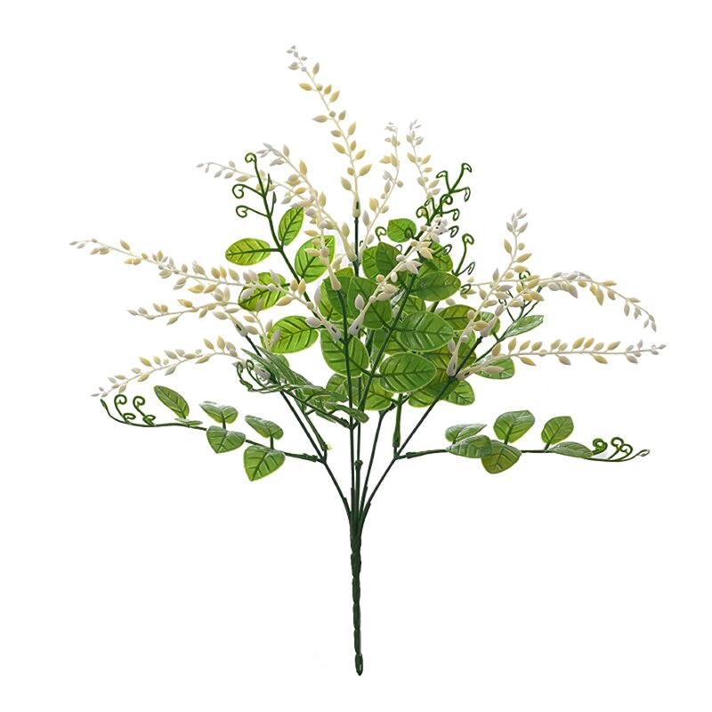Grøn kunstig plante lille sne frugt plast kunstig plante bryllup hjem dekoration bord dekoration: Elsker tårer