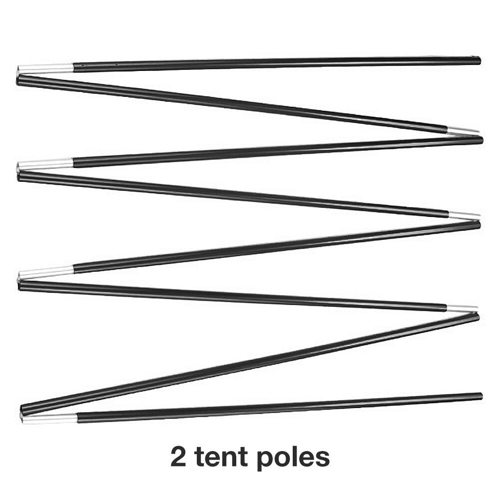7mm telt stang fiberglas camping telt stang reserveudskiftning telt støtte stænger fortelt rammer tilbehør til udendørs camping: Dobbelt 8 knob