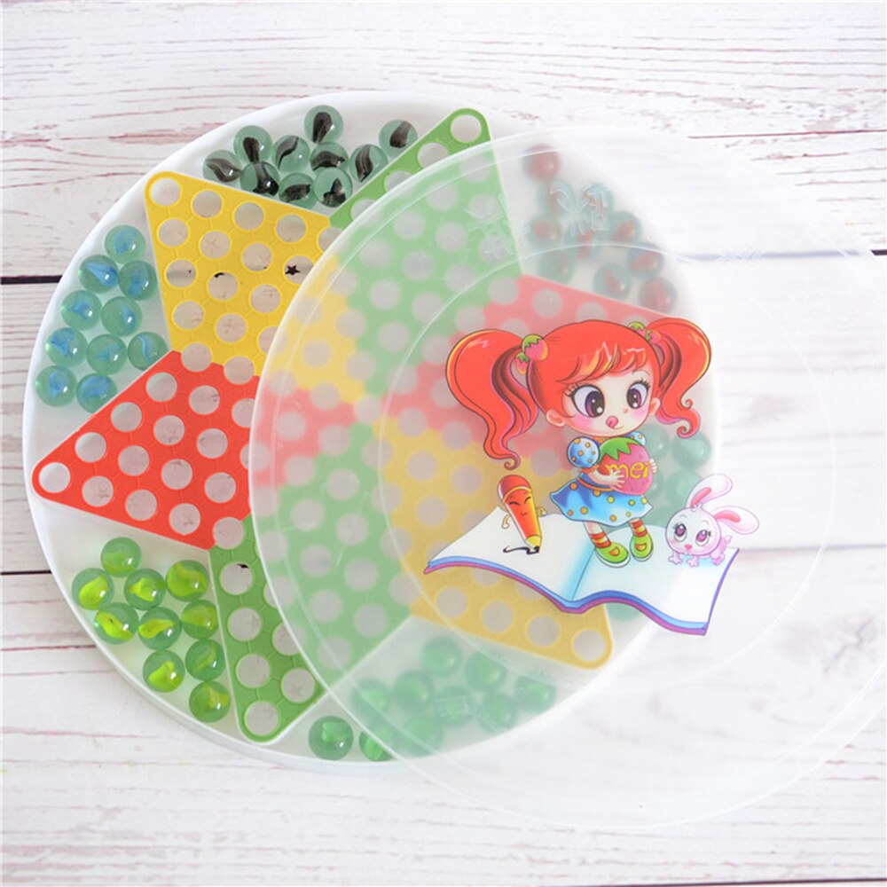 Glazen kralen damspel vliegend schaakspel interactief voor ouders, leraren en kinderen