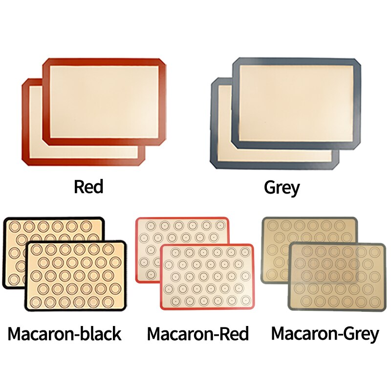 1PCS 42x29.5cm Silicone Macaron Baking Mat Non Stick Silicon Liner Bake Pans And Rolling For Macaroon Pastry Cookie Cake Making