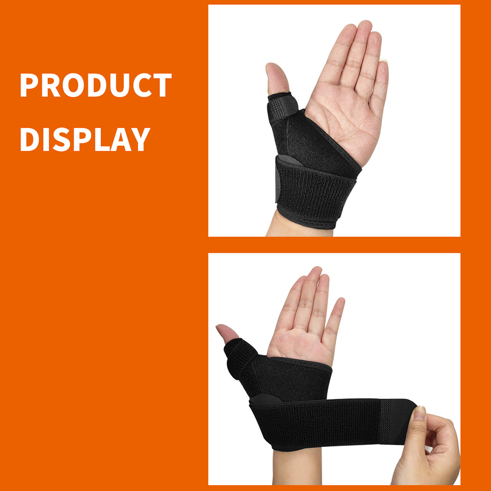 1pcs Splint Thumb Brace Splint 2 Springs Support Thumb Trigger Finger Wrist Wraps for Wrist Stabilizer Left Right Hand Men Women