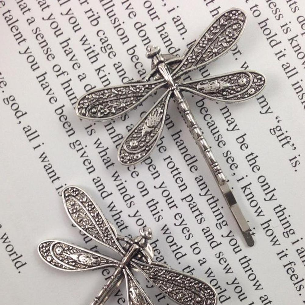 1pcs Popular Dragonfly Hairpins Bridal Headdress Wedding Accessories Dragonfly Hair Clip Hair