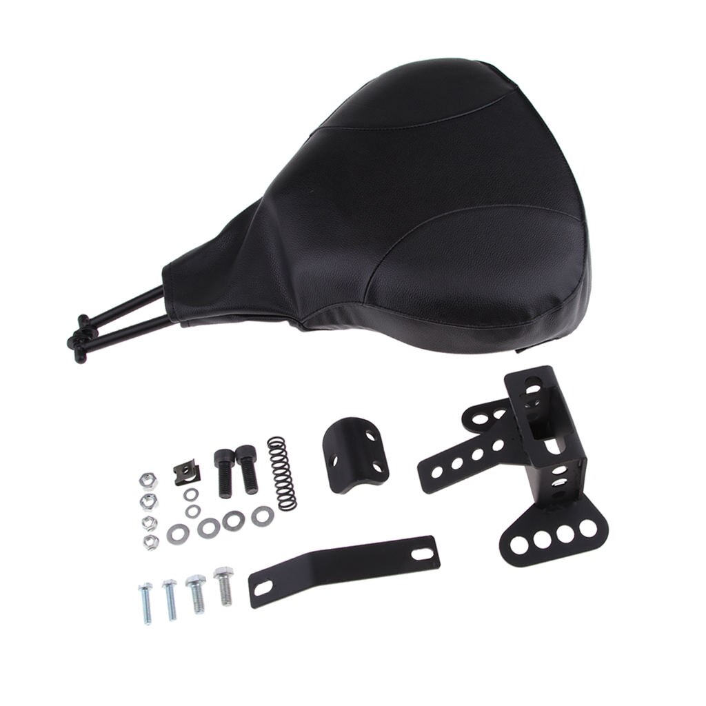 Detachable Adjustable Rider Driver Backrest Pad Mounting Kit For Harley