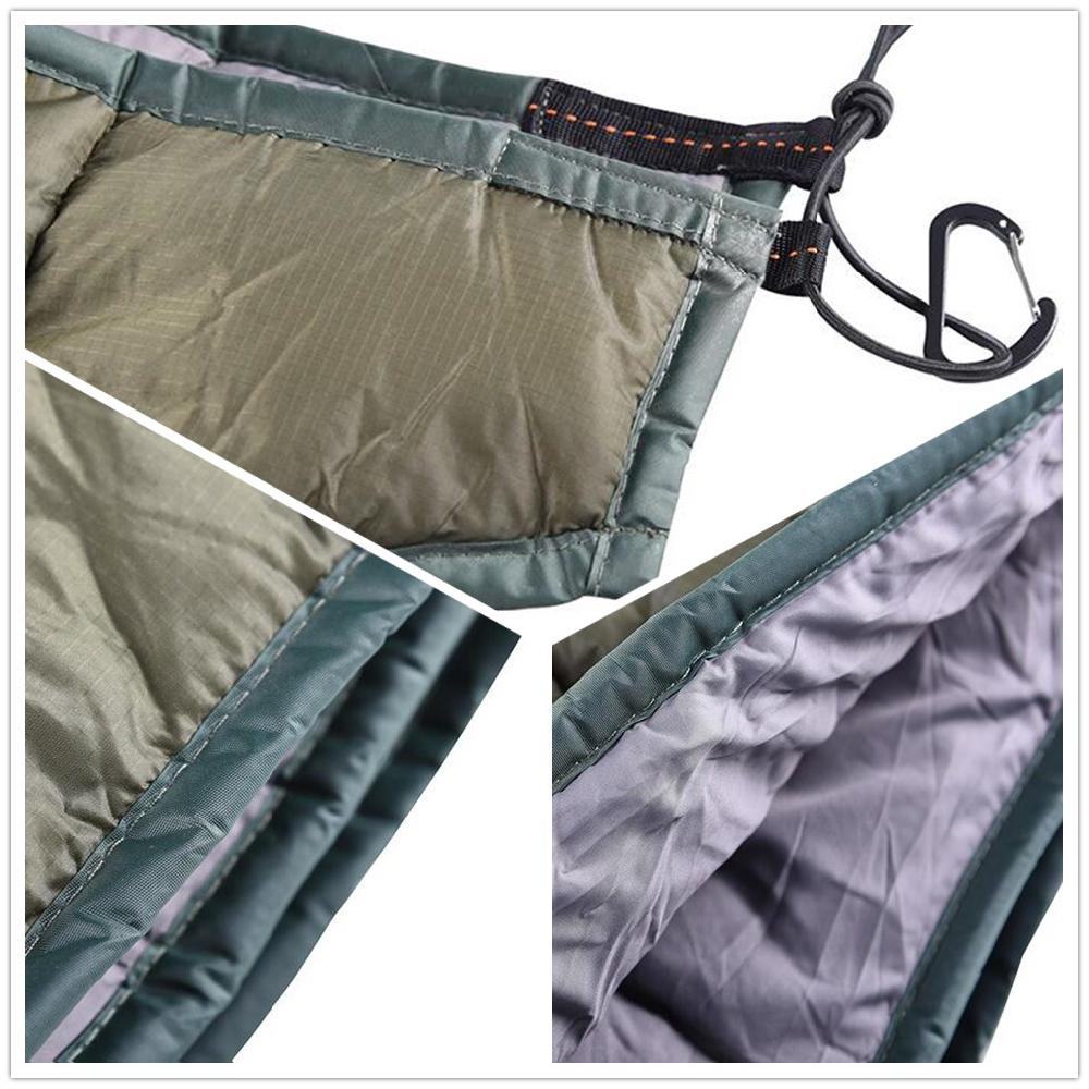 Winter Warme Schlafsack Hängematte Underquilt Schlafsack Wärmer Unter Decke Decke für draussen Camping Wandern
