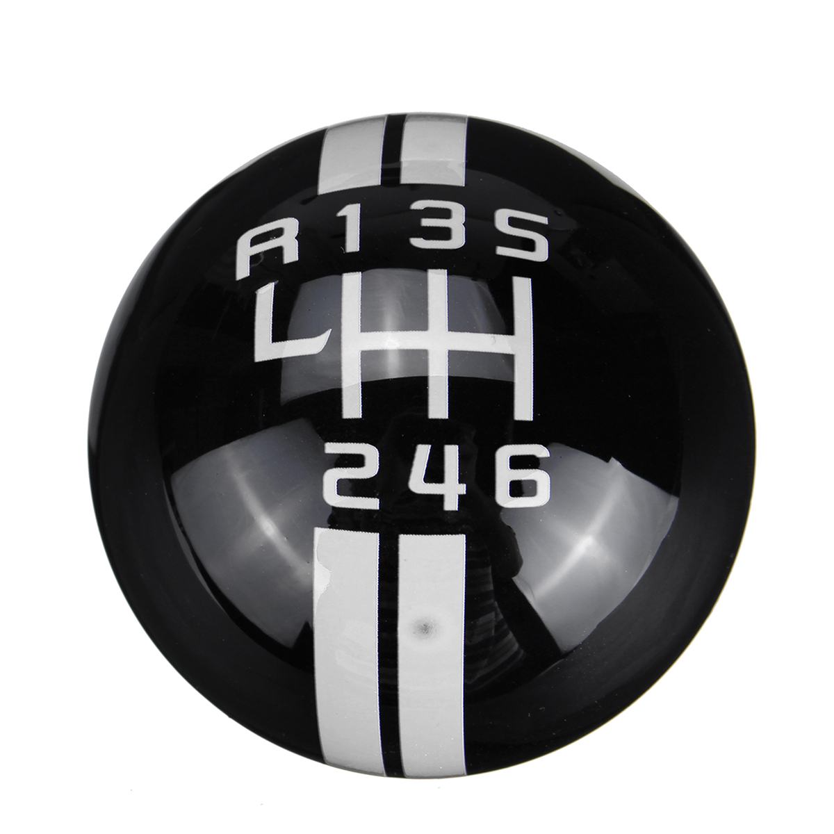 Universele 6 Speed Pookknop Voor Ford Voor Mustang Voor Peugeot Voor Mercedes Auto Pookknop 6 Speed: Black white label