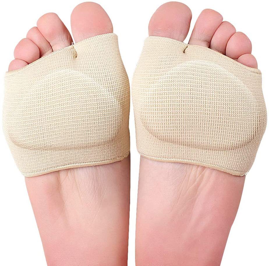 Silikon Gel Halbe Einlegesohlen für Mittelfuß Vorfuß Schmerzen Linderung Schuh Pads Ball von Fuß Kissen Für Hallux Valgus Korrektor Socken