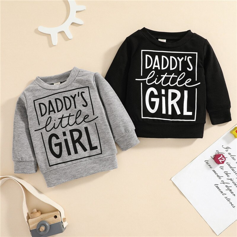 0-36m Baby Girls Casual Sweatshirts Spring Autumn Toddlers Letter Printing Bay Girls Long Sleeve Sports Pullovers