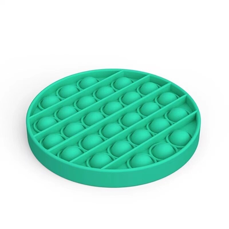 Push Pop Bubble Sensory Toy Autism Needs Squishy Stress Reliever Toys Adult Child Funny Anti-stress Pop It Fidget Reliver Stress: 8Green circle