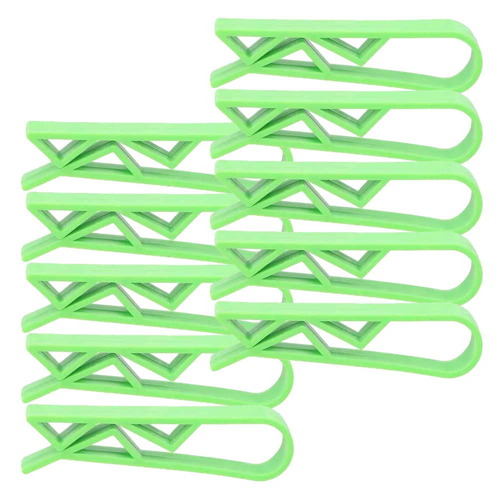 Clips de sac poubelle en plastique, accessoires de cuisine, sac poubelle, Clip fixe, organisateur de maison, support de verrouillage de poubelle, 4/10 pièces: vert clair