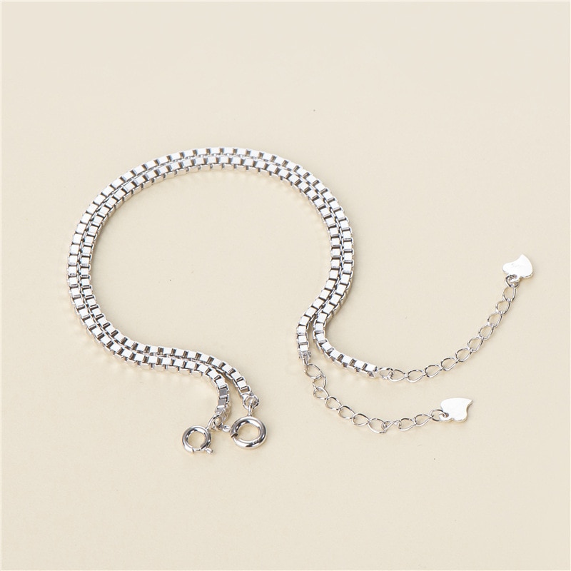 Sodrov  s925 Sterling silber klassisches Kasten-Armbinde silberarmband für damen