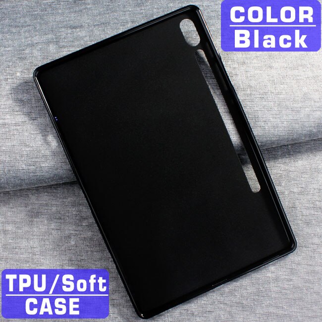 Trasparente caso tablet Per Samsung Galaxy Tab S7 11 Plus 12.4 2020 SM-T970 T975 T870 T875 Goccia Resistente di caso Sottile caso di TPU: Black CASE / S7 12.4 T970 T975