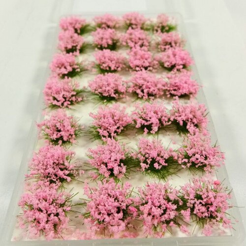 Materiale Scena Modello - Erba Simulato e Petali - Vegetazione Diorama Fai-da-te - Plastica Scala 1:35: Rosa