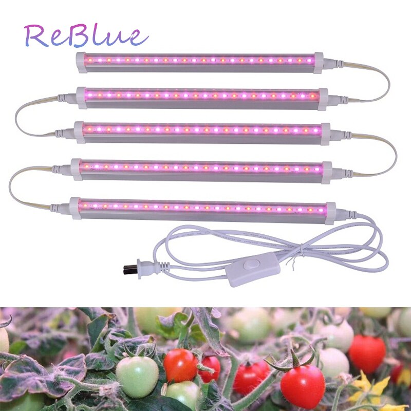 ReBlue Wachsen Geführte Anlage Licht LED Wachsen Licht Gesamte Spektrum Phyto Lampe 12W T5 Anlage Lampe Für Pflanzen blume drinnen hydro