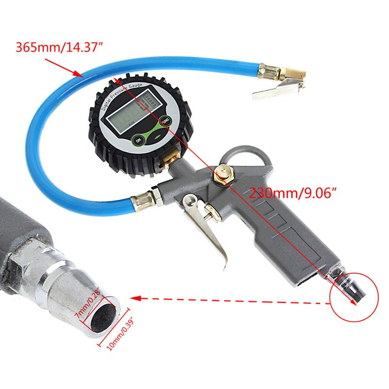 Car Tire Pressure Gauge Digital Display Tire Pressure Monitor Inflation Monitoring