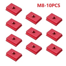 5/10pcs M6/M8 T-track Slider Sliding Nut Aluminum Alloy T Slot Nut For Woodworking Tool Jigs Screw Slot Fastener
