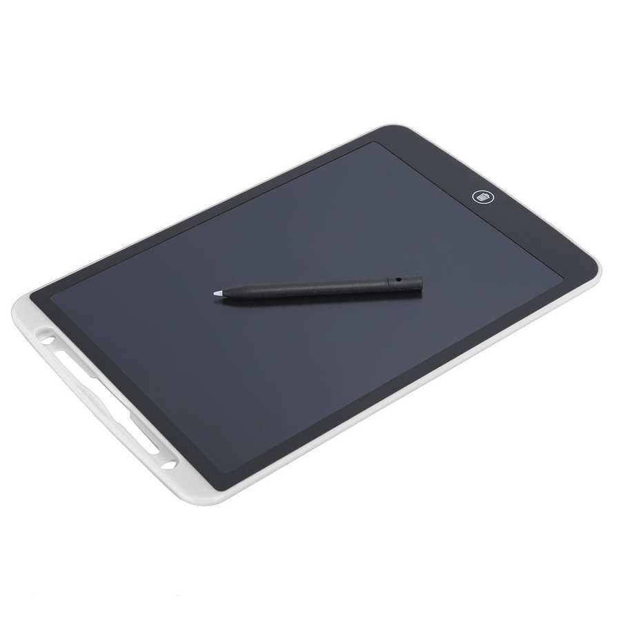 12 Inch LCD Writing Pad Light Energy Electronic Blackboard Handwriting Drawing Board digital tablets for family/children: White