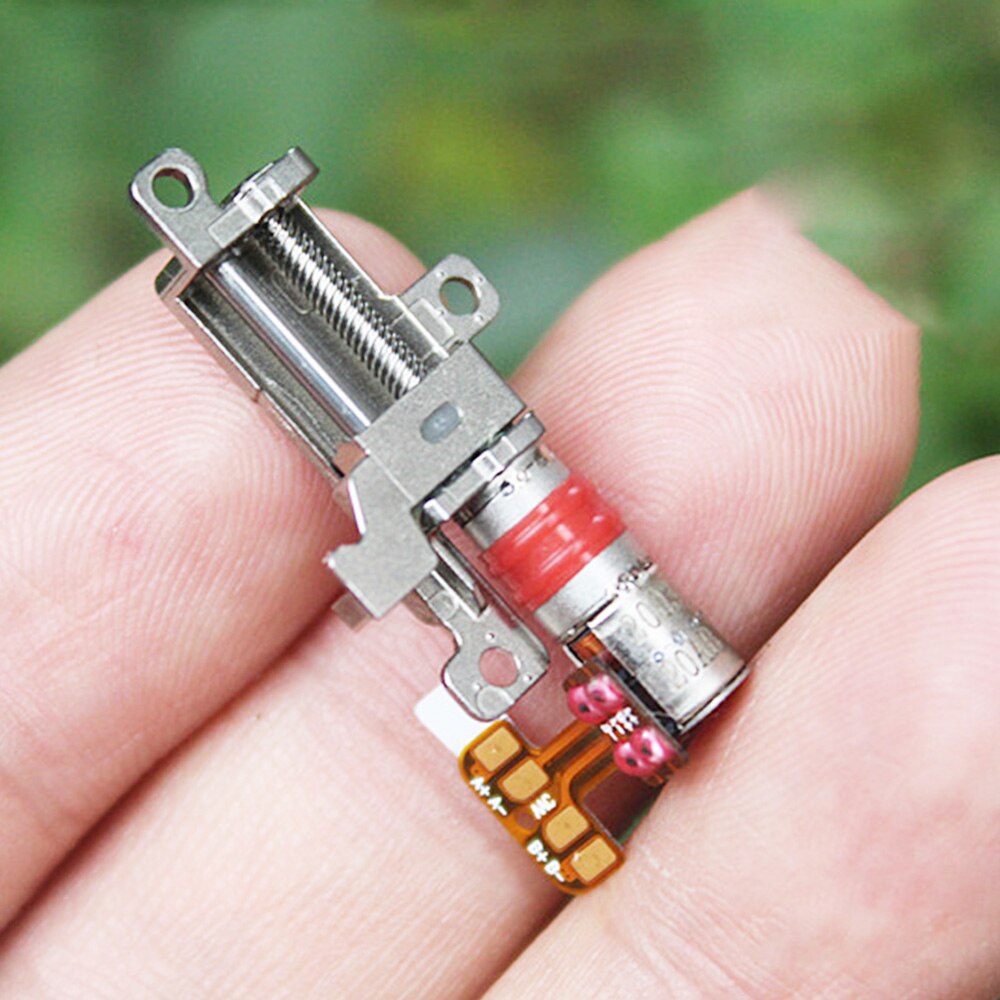 DC 5V 2-phase 4-wire Step Motor Micro Screw Slide Stepper Motor Metal Precision 5mm Planetary Reduction Lift Push Rod Stroke