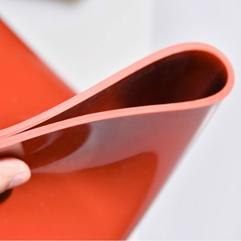 Silikon Gummi Blatt Rot Schwarz Transluzent Platte Matte Hohe Temperatur Widerstand 1mm 2mm 3mm 4mm 5mm 500x500mm Silikon Gummi