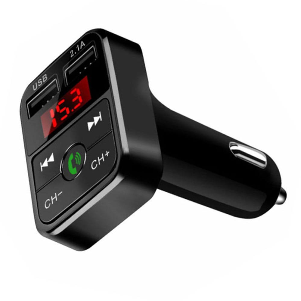 Bluetooth bil fm sender trådløs radio adapter usb oplader  mp3 spiller mærke og