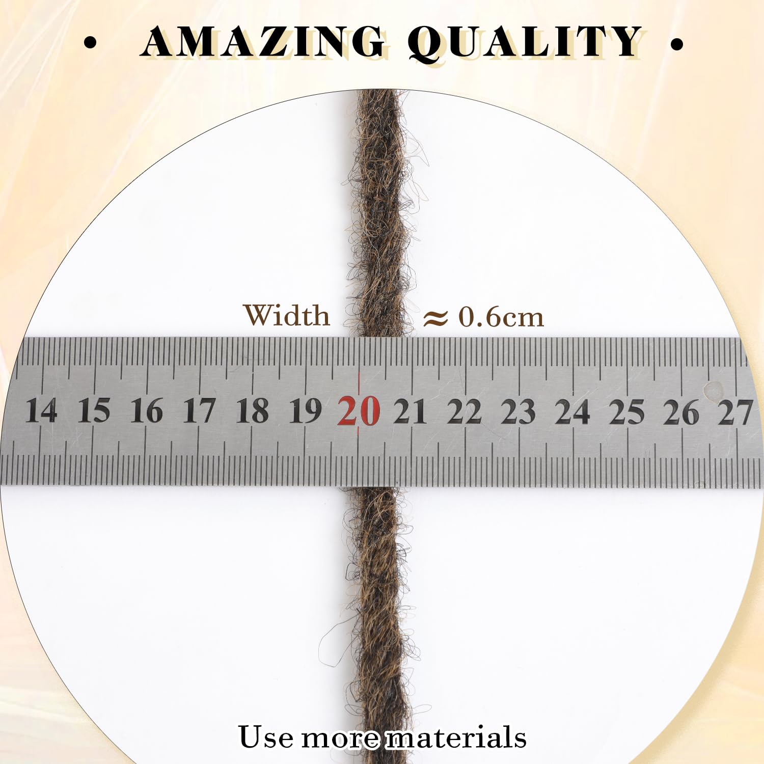 Extensiones de cabello rastas sintéticas de 24 pulgadas, rastas suaves de un solo extremo, rastas estilo Hippie para mujeres