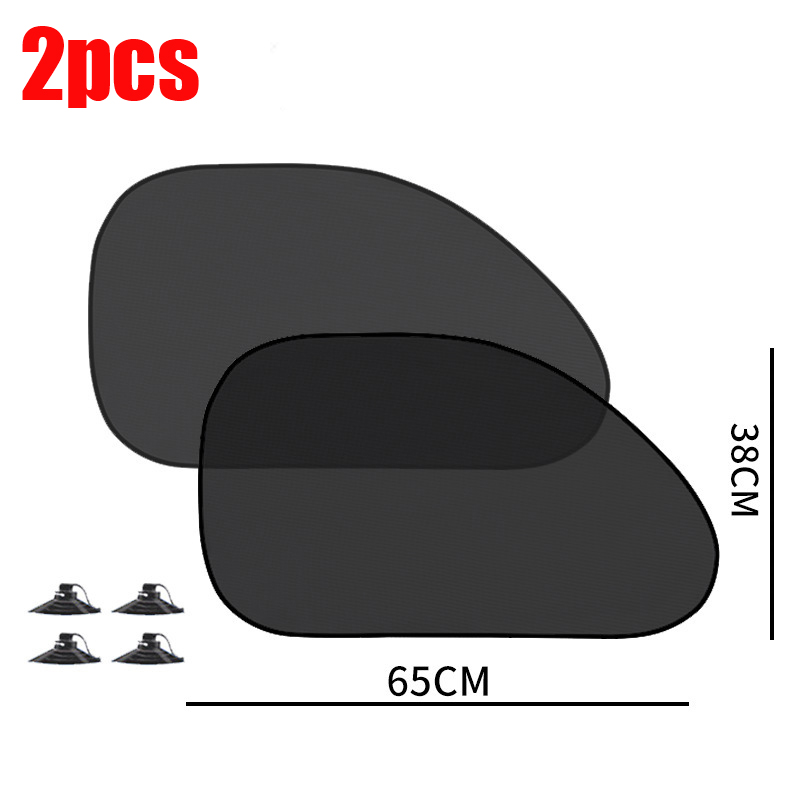 1/5 Stuks Auto Raam Zonnescherm Cover Zon Uv Bescherming Auto Voor Achter Zwart Gordijn Zijde Glas Mesh Zonneschermen Accessoires: Lavendel