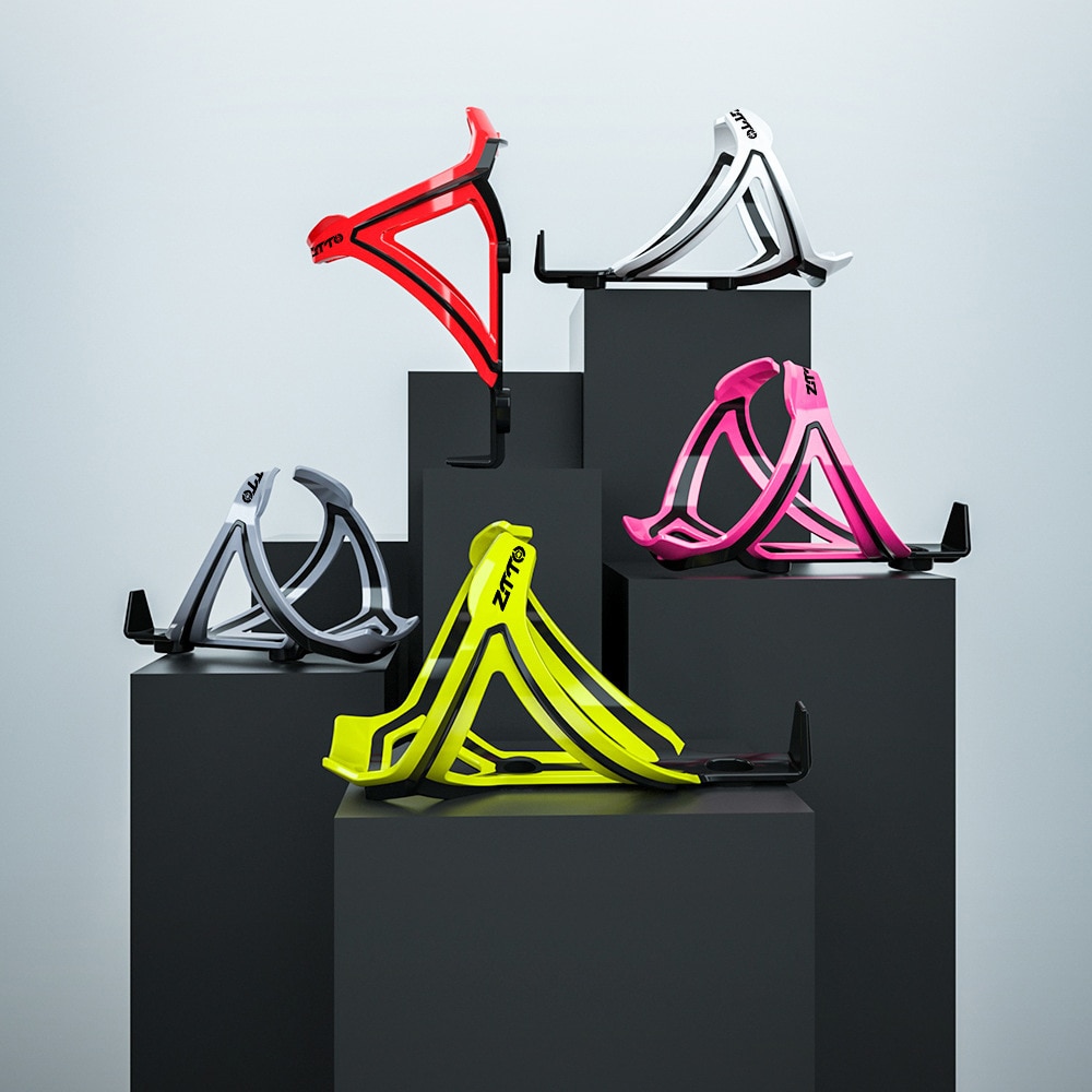 ZTTO MTB road bike Bottle Cage Water Bottle Holder Socket Two-tone Ultralight Plastic Gray Pink Bicycle Part