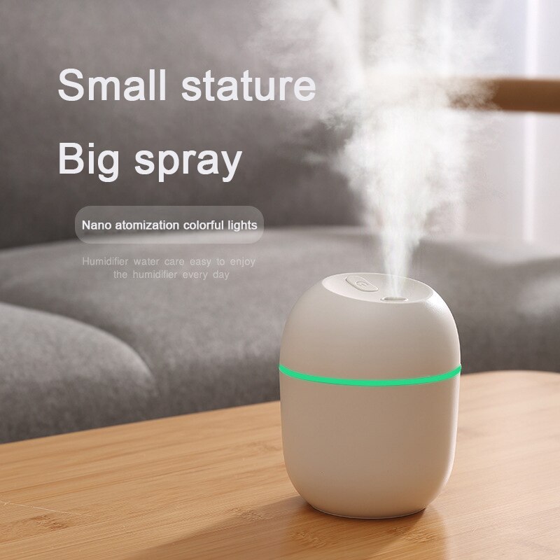 L40 Ultrasonic Mini Air Humidifier 200ML USB Fogger Mist Maker with LED Night Lamp Aroma Essential Oil Diffuser for Home Car