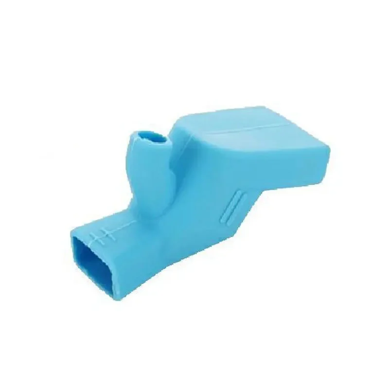 2PC Badezimmer Waschbecken Düse Wasserhahn Extender Gummi Elastische Wasserhahn Verlängerung Küche Wasserhahn Zubehör für Kinder Hand Waschen: Blau