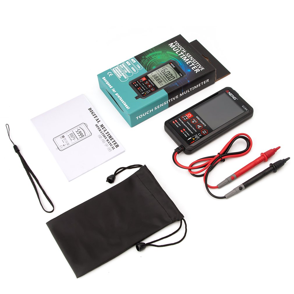 Digital Multimeter Smart Screen DC Analog Bar True RMS Tester 6000counts Transistor Capacitor NCV Testers Meter