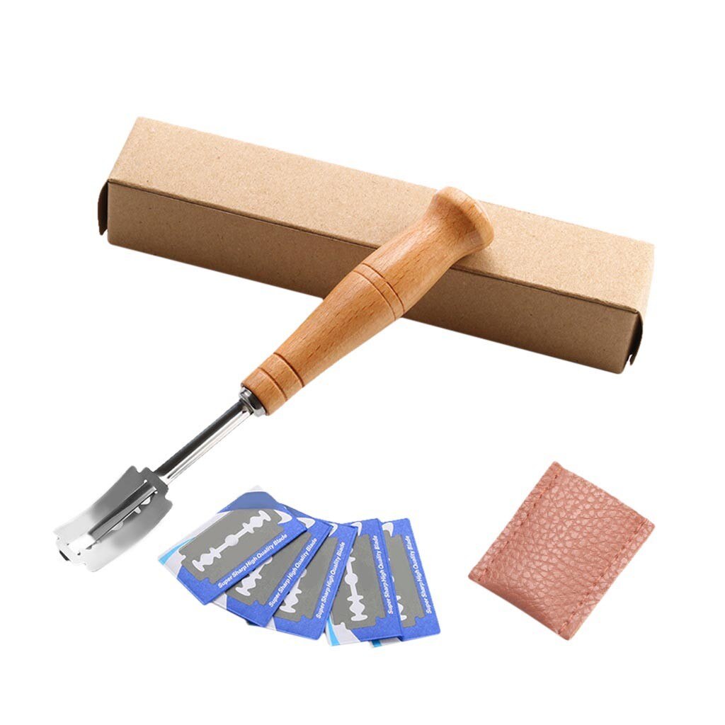 Brood Cutter Franse Brood Lame Houten Normaal Lange Handvat Bakken Accessoire Arc Gebogen Toast Mes Bakken Keuken Gadgets # W3
