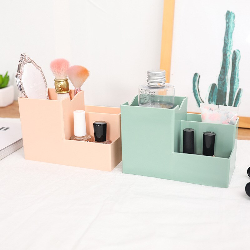 Multifunctional Sorting Frame Simple Plastic Desktop Pen Container Storage Box Students Office Supplies