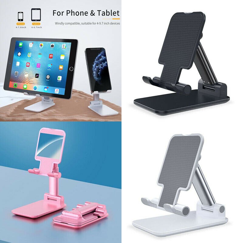 Universal Adjustable Mobile Phone Holder Stand Desk Tablet Foldable Portable