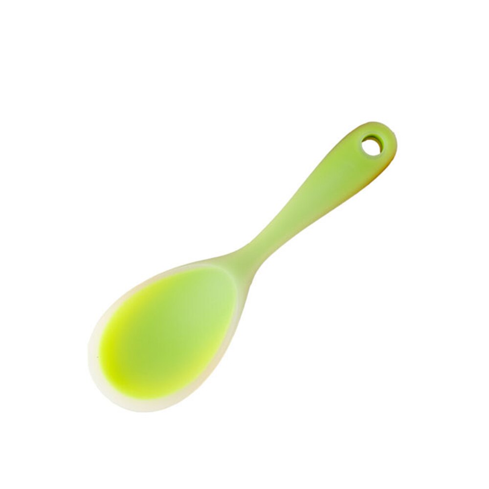 1PC Kitchen Tool Rice Server Rice Spoon Silicone Sushi Rice Non-stick Paddle Do Not Hurt the Pan Liner Rice Spoon
