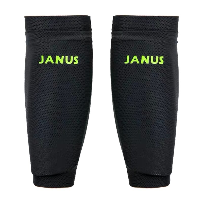 Professionele Voetbal Ademend Mesh Kalf Leggings Sok Cover JA810: Black / M