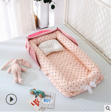 Baby seng bærbar baby reden seng krybbe rejse nyfødte barnesenge børnehave sove rede spædbarn vugge baby bassinet børns kofanger krybbe: 1