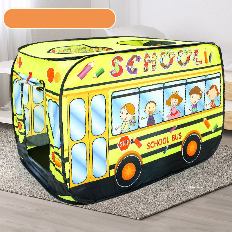 Kinderen Auto Tent Popup Play Tent Bus Indoor Speelgoed Outdoor Eenvoudige Opvouwbare Brandweerwagen Icecream Auto Kids Spel Huis theater: School