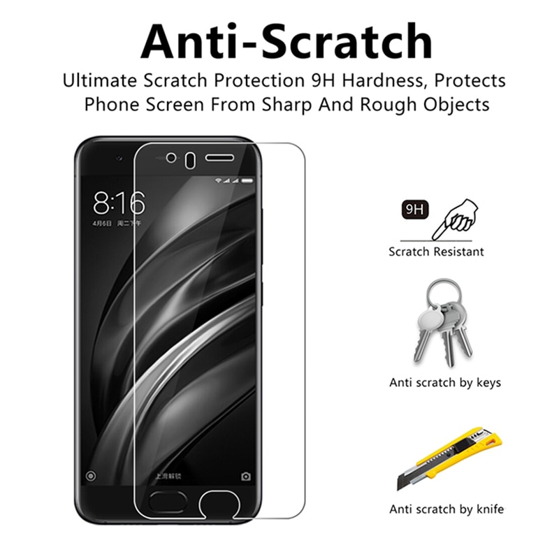 HD 9H Tempered Glass for Xiaomi Mi6 Mi5s Plus Screen Film Glass for Xiaomi Mi Note 2 Glass on Xiaomi Mi2 Mi3 Mi4i Mi4S Mi4C Mi5C