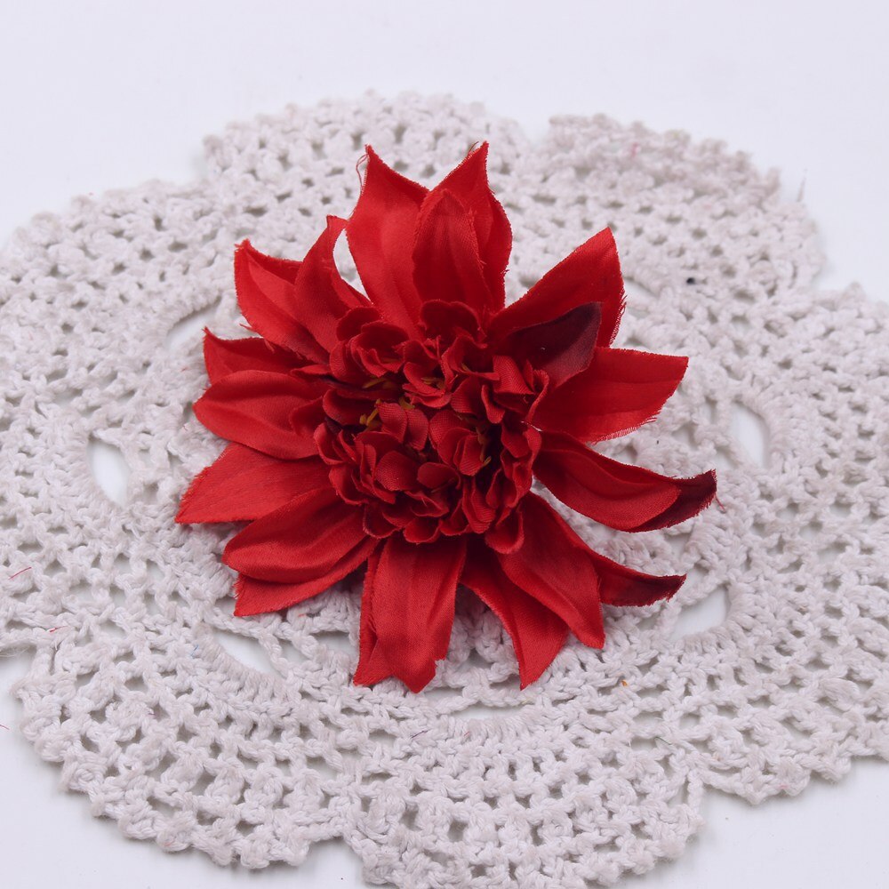 5pcs Artificial Flower Silk Dahlia Peony Flower Autumn Vivid Leaves DIY Wedding Flower Wall Home Flower Arrangement Gardening