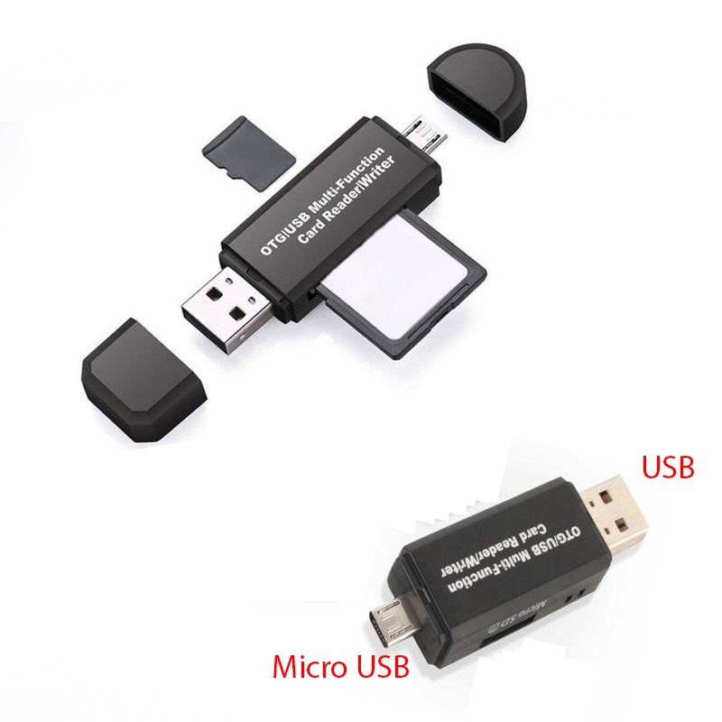 ADAPTADOR de tarjeta micro USB OTG, USB 2,0, SD Lector de Tarjetas Micro SD