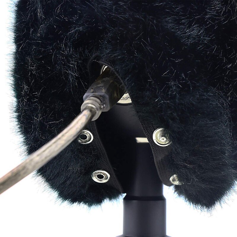 Lodne vindsnegl til mikrofon, forrudens vinddæksel til forbedring af blå sneboldmikrofon o