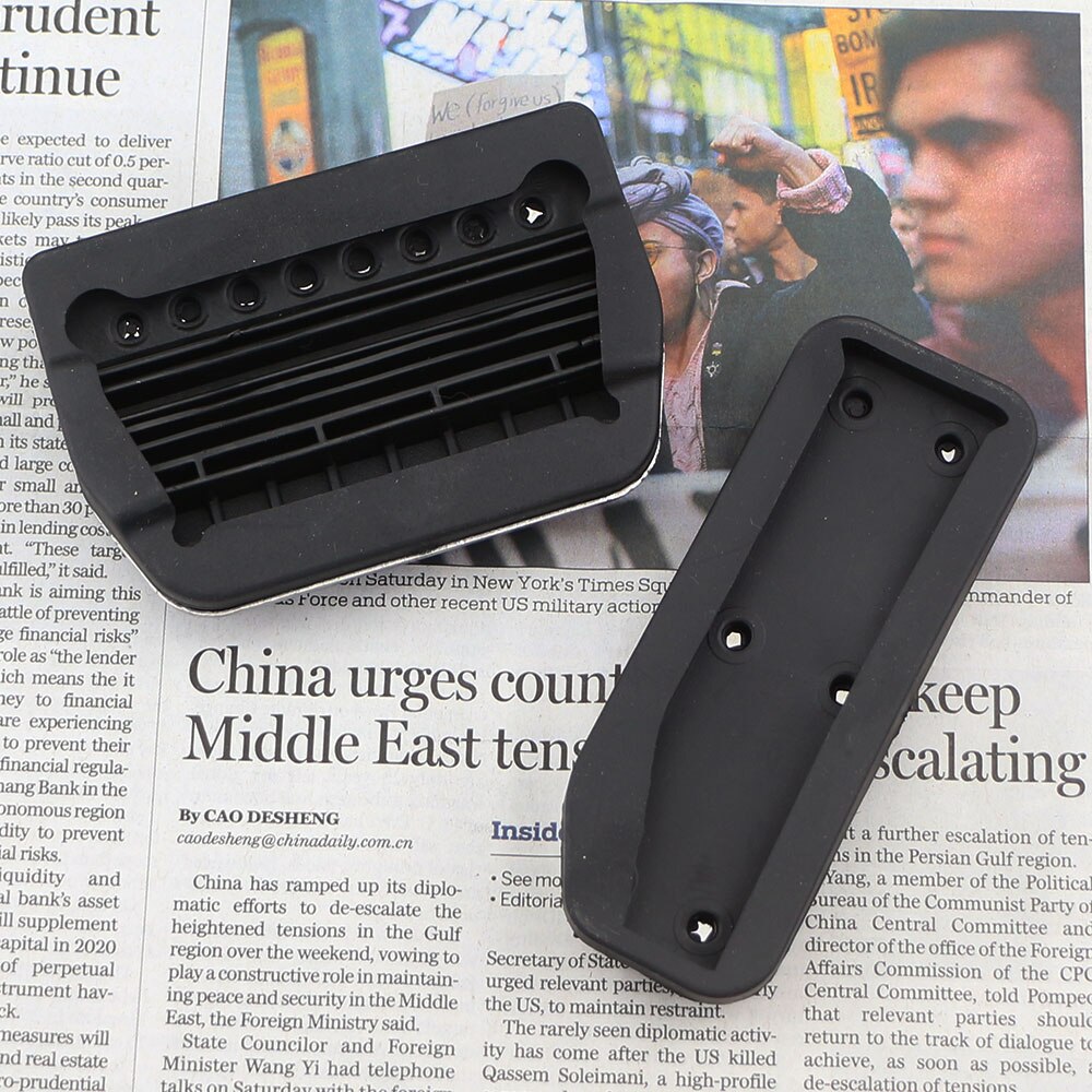 Zeratul Stainless Steel Car Gas Brake Foot Pedal Rest Pedales Pad Cover Auto Pedals for Jaguar XE XF F-Pace F Pace -